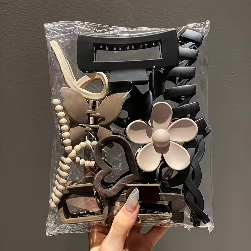 11pcs Women's Elegant Matte Hair clip set