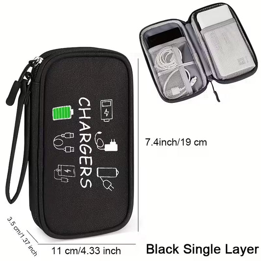 Travel Chargers Storage Bag