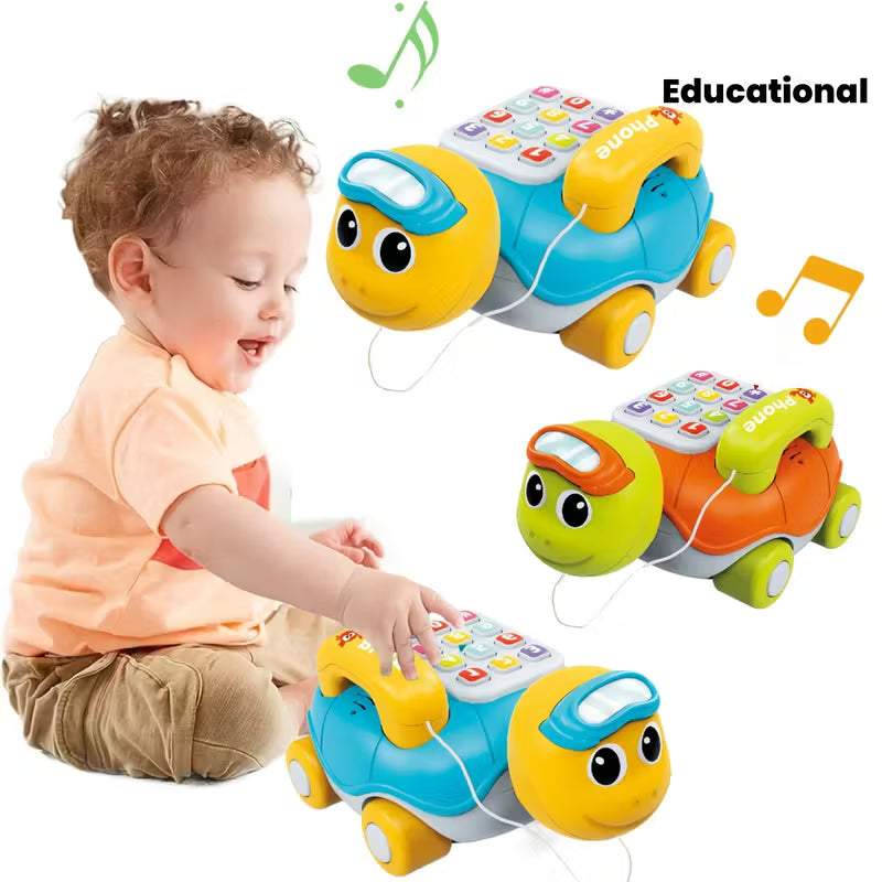 Interactive Baby Phone Toy with Piano Music and Lights