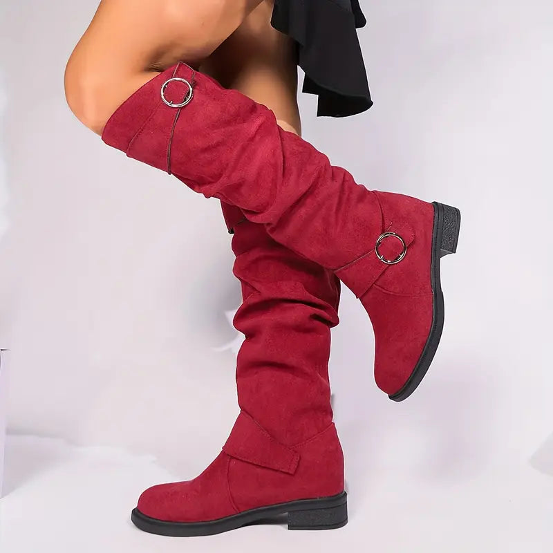 Women's Solid Color Stylish Boots