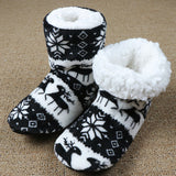 Elk Floor Shoes Indoor Socks Shoes Warm Plush House Slippers