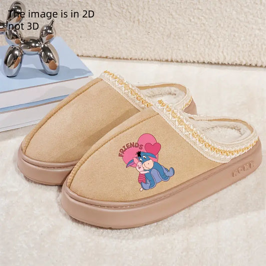 Eeyore Cartoon Plush Slippers