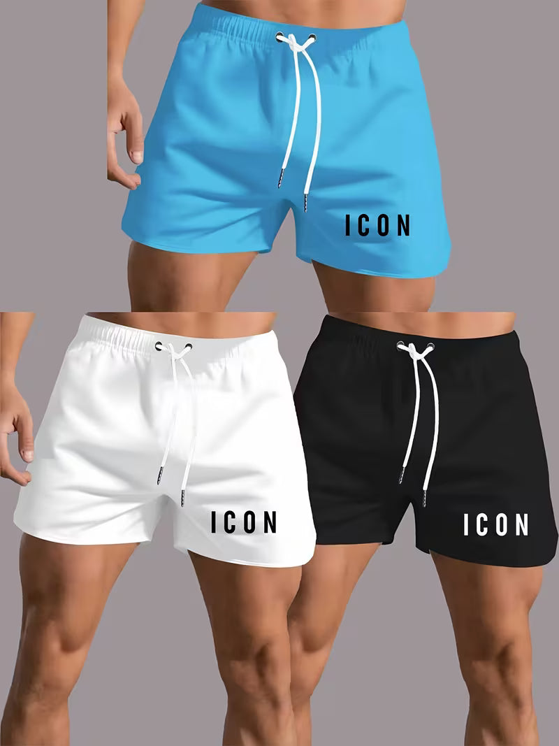 3-Pack Ultra-Thin Beach Shorts for Men