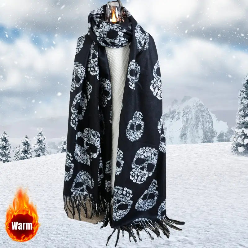 Skull Pattern Scarf