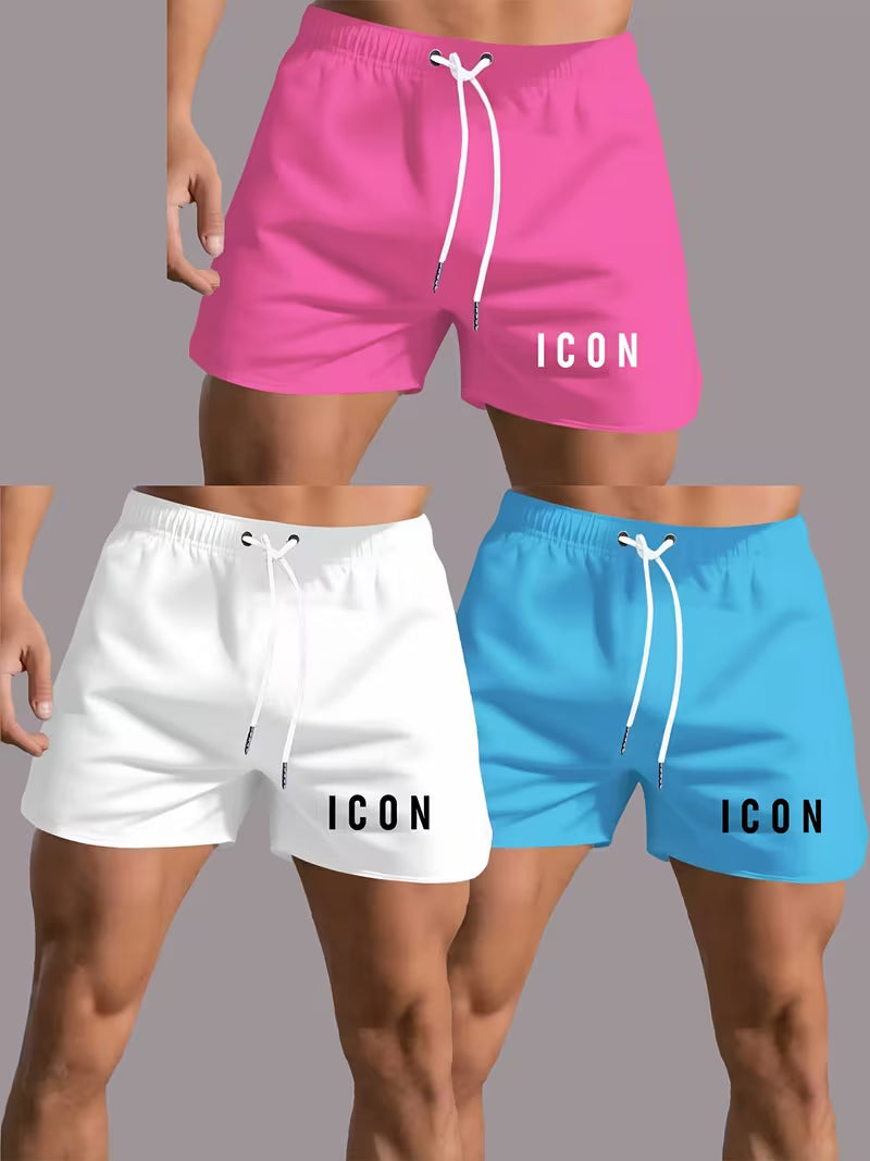 3-Pack Ultra-Thin Beach Shorts for Men