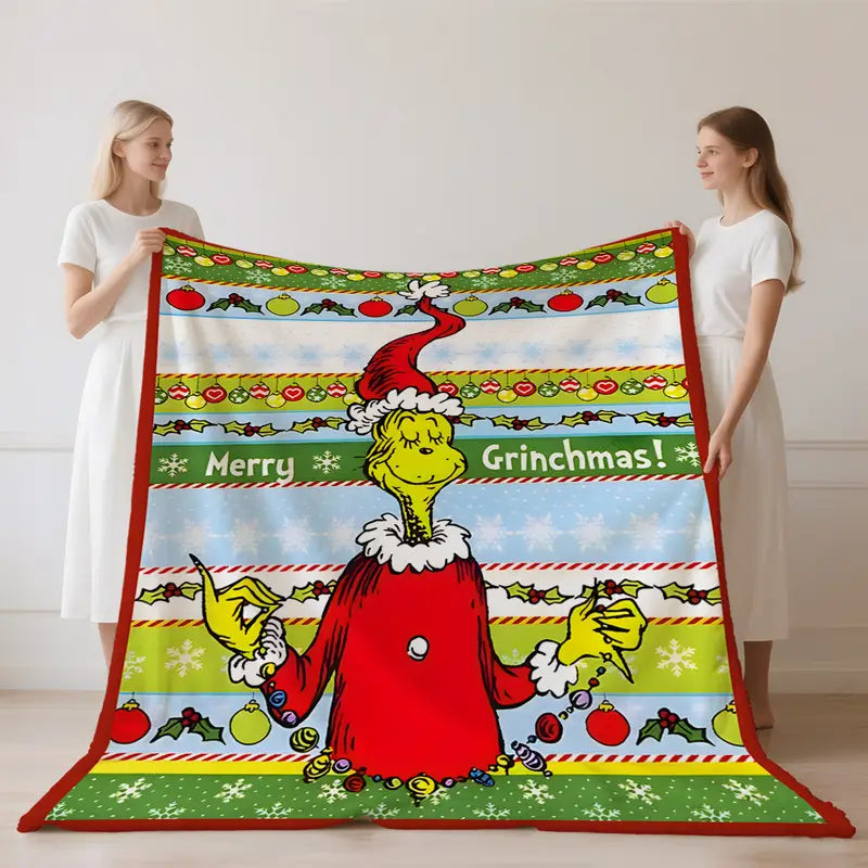Grinch Christmas Pop Art Blanket