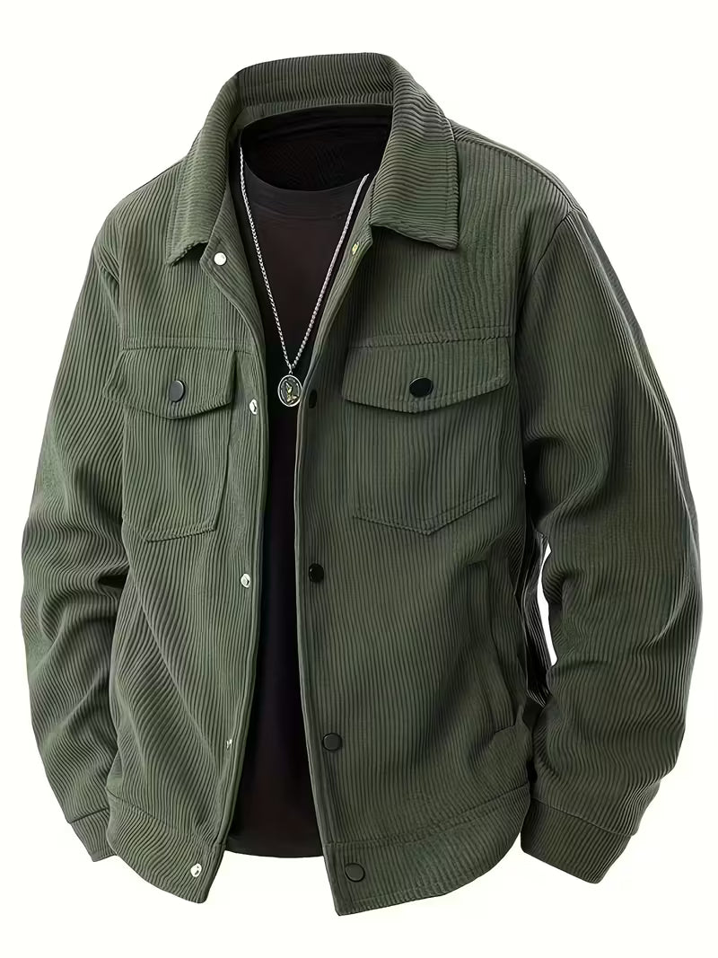 Plus Size Mens Corduroy Jacket