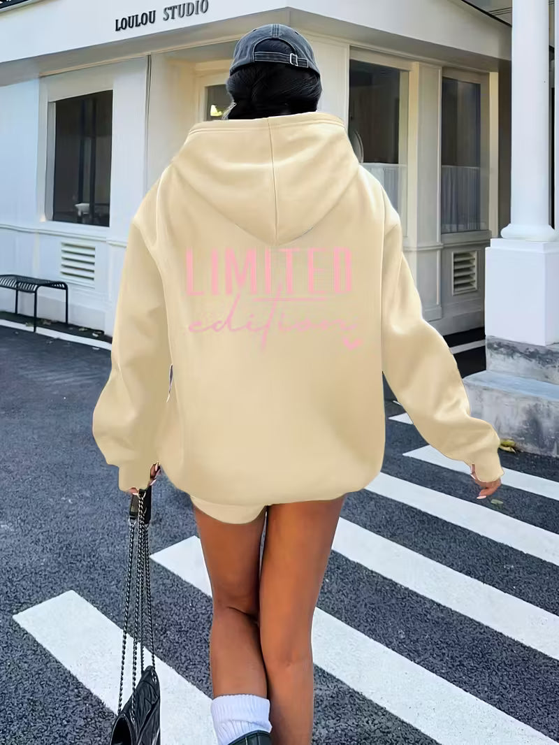Plus Size Ladies Oversized Hooded Sweatshirt