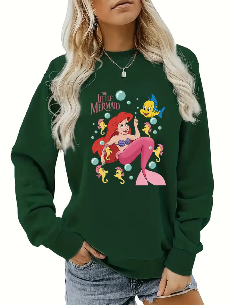 Women'S Little Mermaid Graphic Sweatshirt