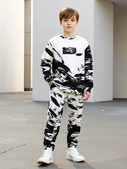 Boys Long Sleeve Trouser Set