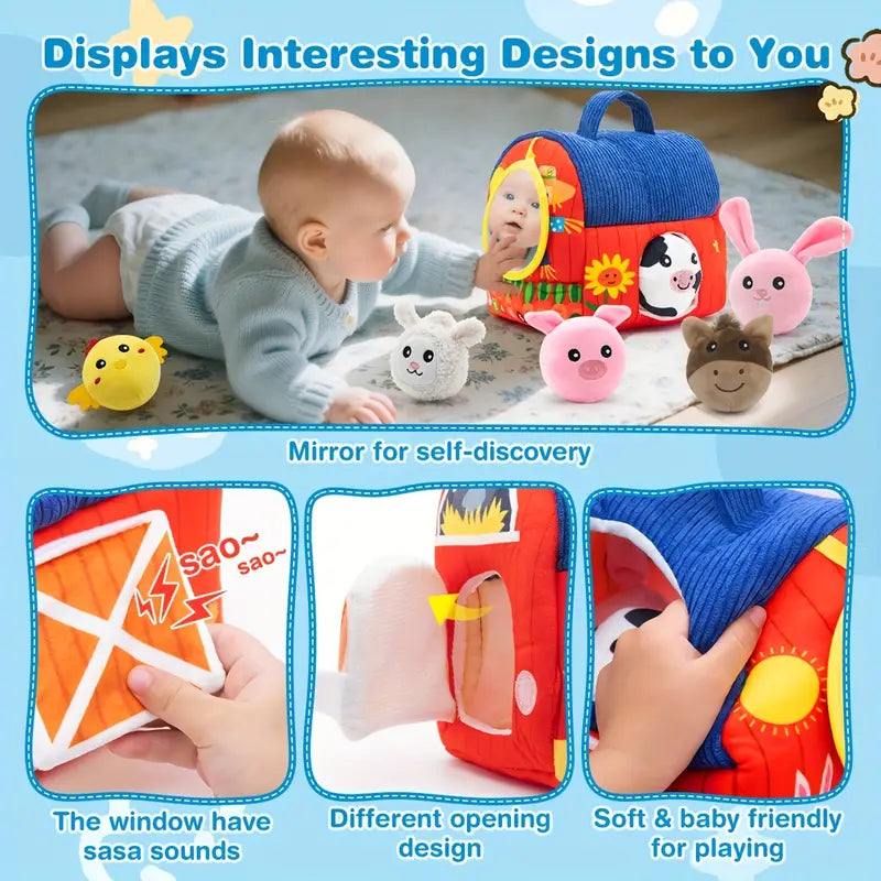 Toddler Toy Farm Animal Doll Set