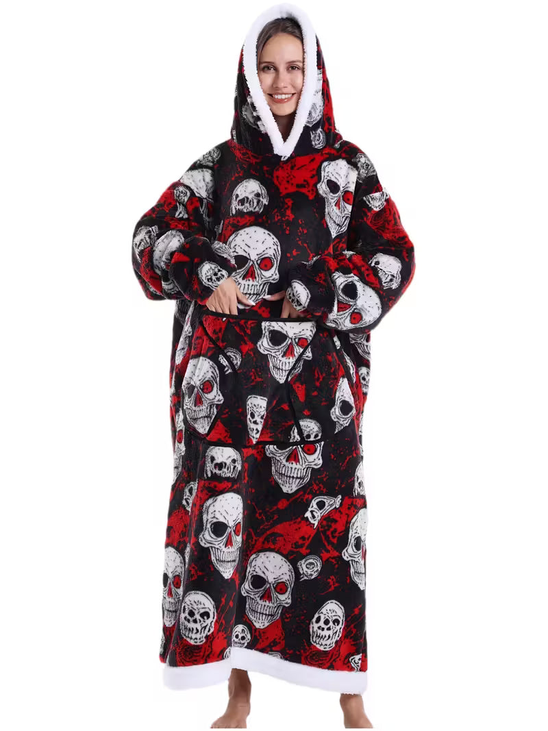 Gothic Elegant Plus Size Women's Oversized Hooded Blanket