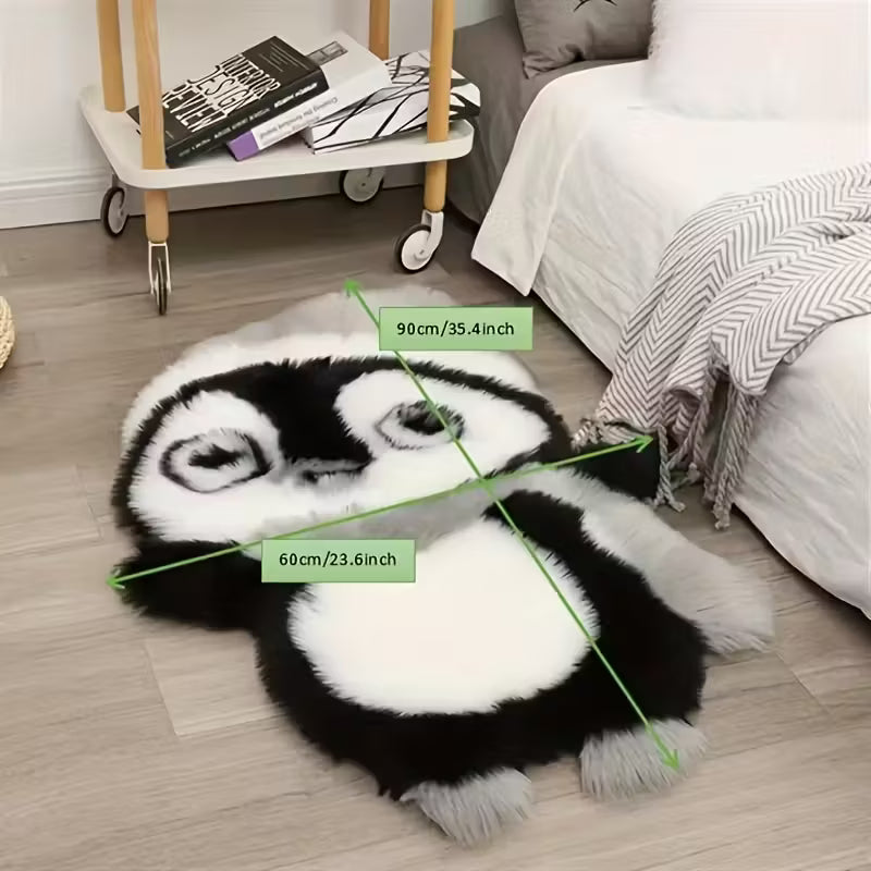 Penguin-shaped  indoor floor mat