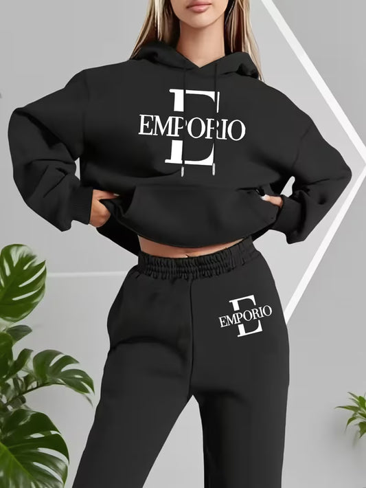 Womens Graphic Print Two Piece Set