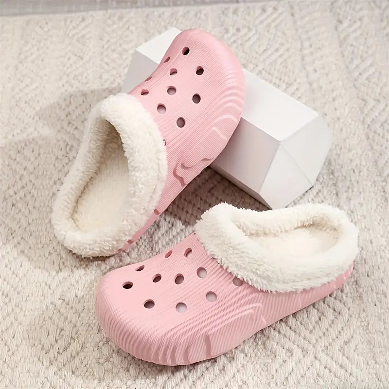 Womens Furry Clogs