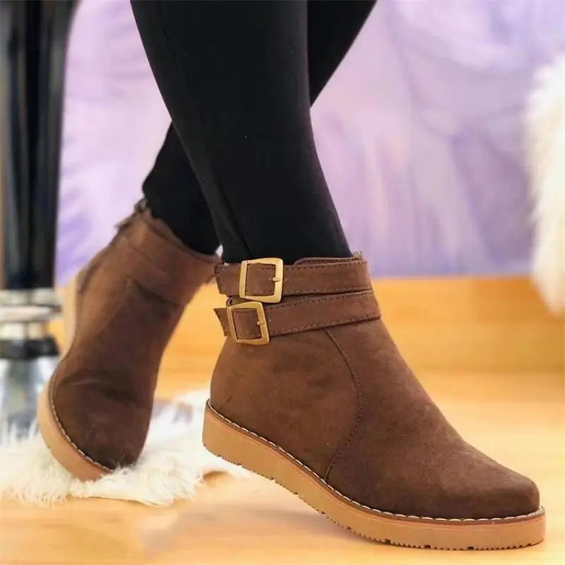 Women's Chunky Heel Platform Ankle Boots