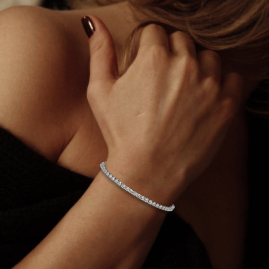 Diamante Silver Slider Bracelet