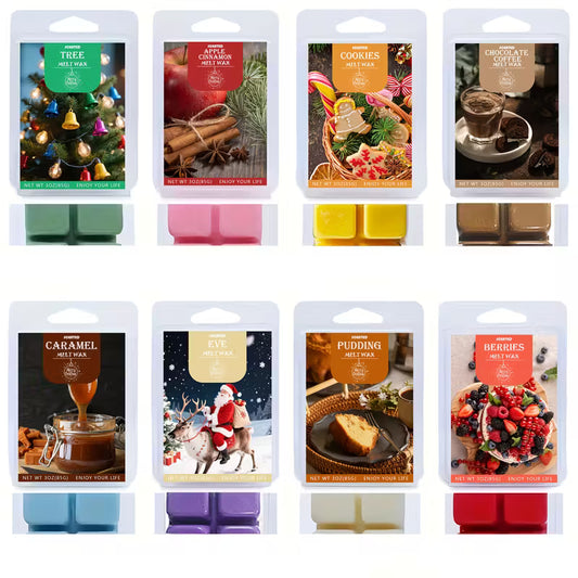 8 PC Scented Xmas Soy Wax Melts