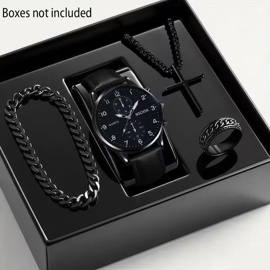 4pcs Quartz Watch Set