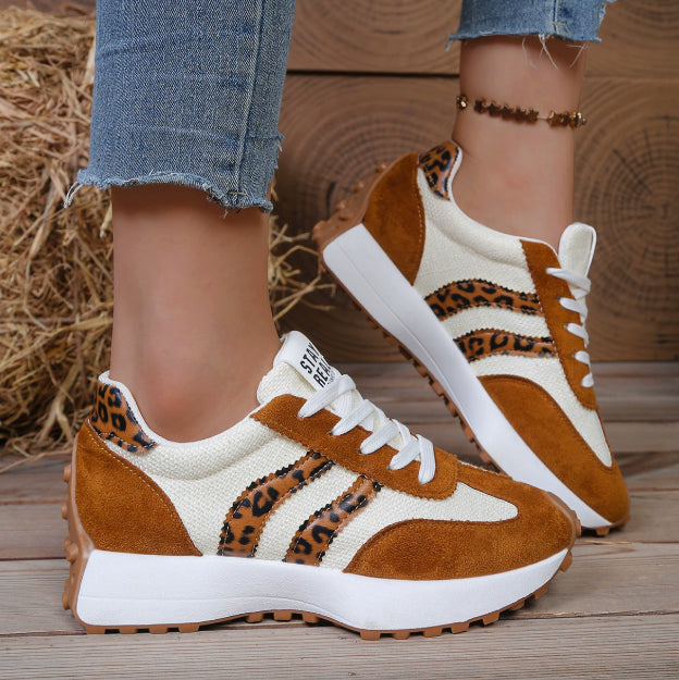 Stripe Lace-up Women's Trainers