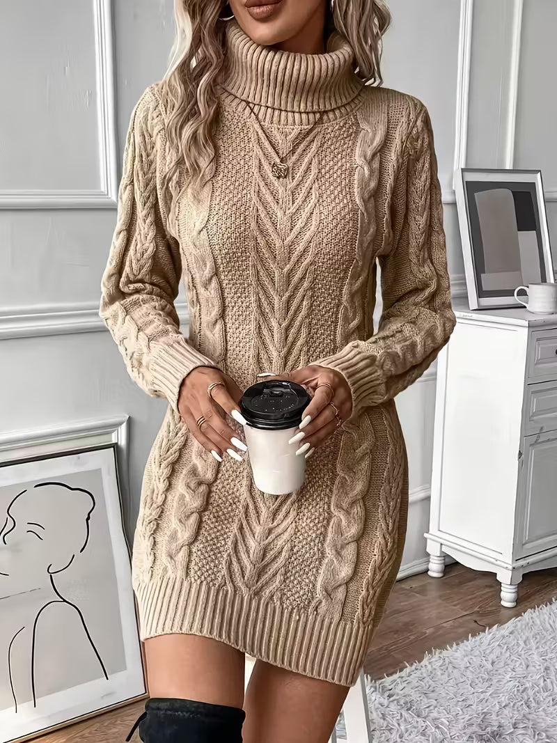 Women's Cable Sweater Dress