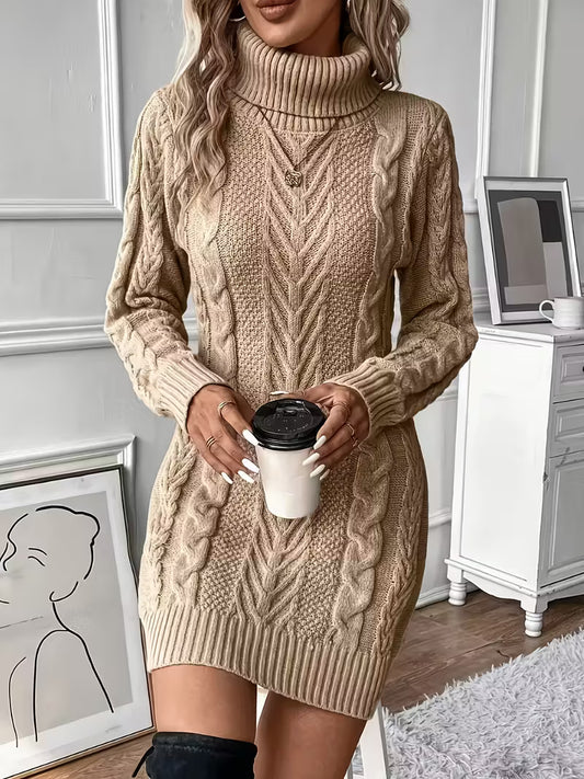 Women's Cable Sweater Dress