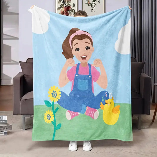 Miss Rachel'S Cartoon Flannel Blanket