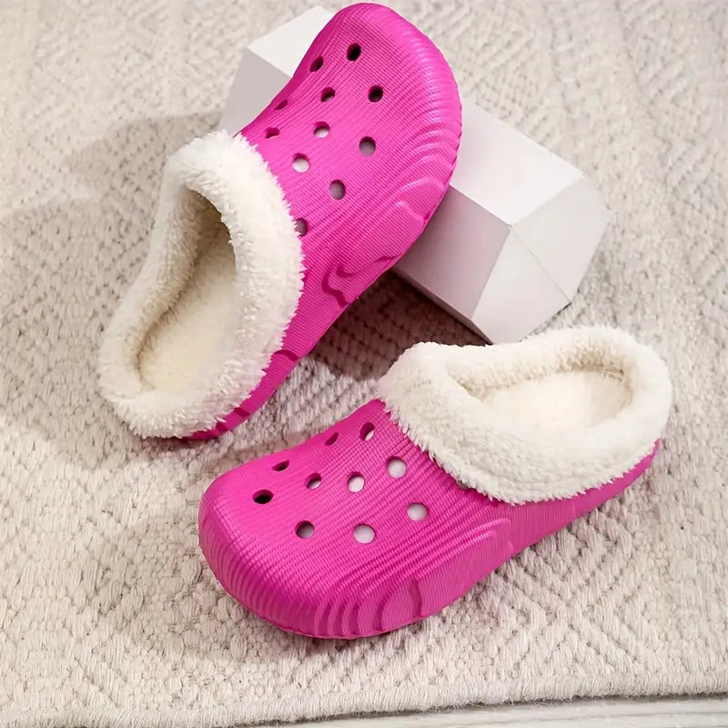 Womens Furry Clogs