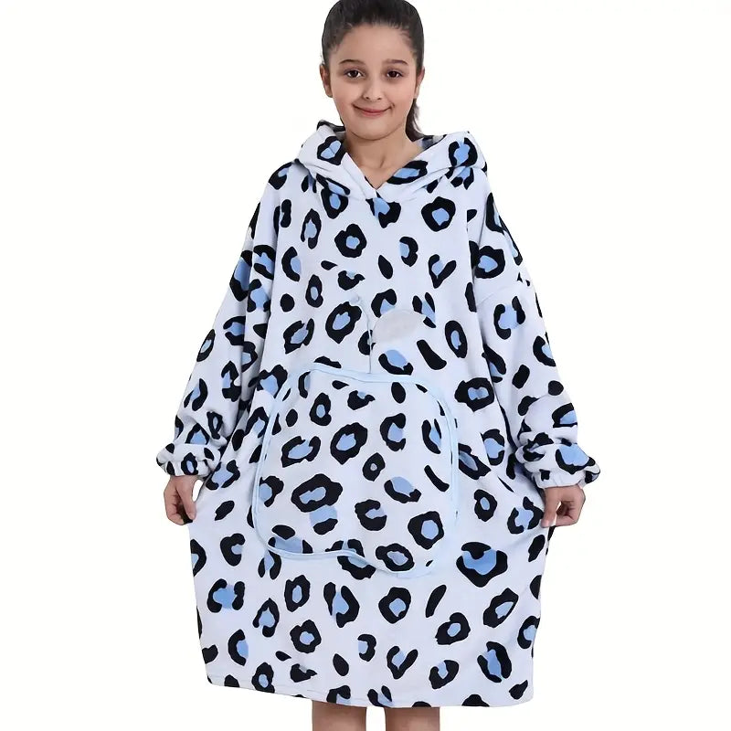 Oversized Flame Retardant Cozy Wearable Blanket Hoodie