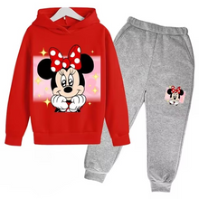 Load image into Gallery viewer, Kids 2PC Minnie Tracksuit Set