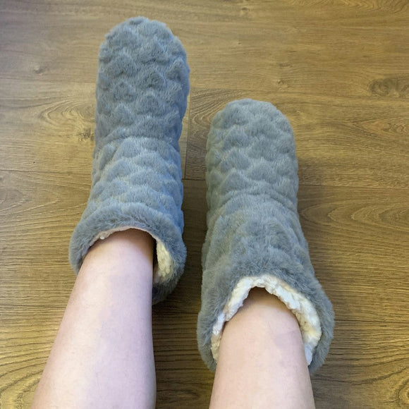 Winter Slipper Boots - Grey