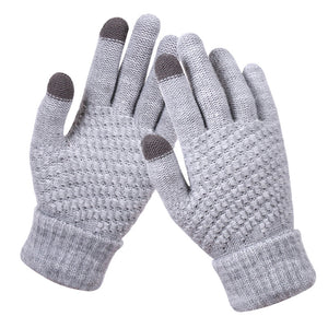 Winter Coldproof Knitted Warm Gloves Touch Screen Gloves