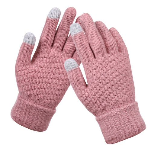 Winter Coldproof Knitted Warm Gloves Touch Screen Gloves