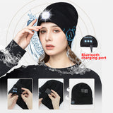 Bluetooth Beanie Unisex Torch Hat Winter Knitted Cap with Headphones