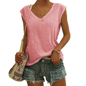 Summer V Neck Tank Tops