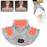 Electric Heating Shoulder Neck Pad Vibration Massager USB Cervical Warmer