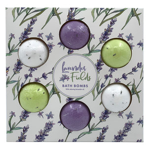 Handmade Bath Bomb Set of 6 - Lavender Fields Pick of the Bunch