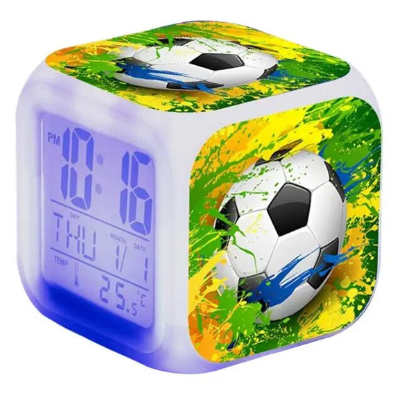 Digital Football Alarm Cube Clock