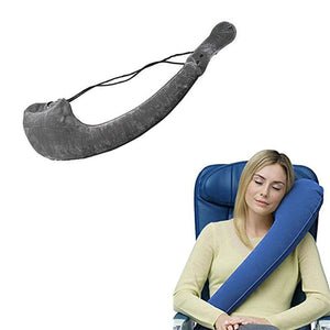 Ultimate Travel Pillow Neck Pillow Ideal Inflatable Full Lateral Support Airplane Pillow