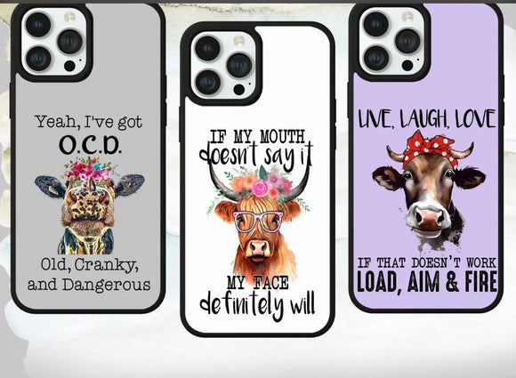 Funny Highland Cow Phone Covers