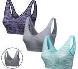 Seamless Bras  x3 Comfort Marl Non Wired Bra