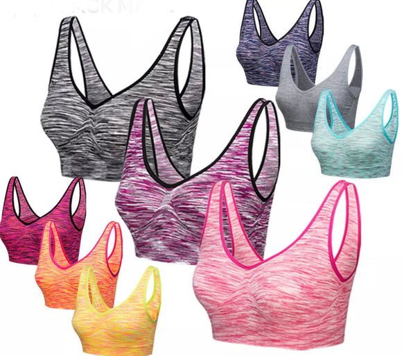 Seamless Bras  x3 Comfort Marl Non Wired Bra