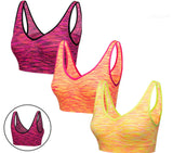 Seamless Bras  x3 Comfort Marl Non Wired Bra