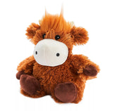 Warmies Junior Microwavable Plush Highland Cow Hot Or Cold Lavender Scented