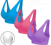 Load image into Gallery viewer, 3 Pack Seamless Comfort Bras