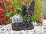 LED Solar Powered Gazing Magical Fairy Light Up Garden Ornament