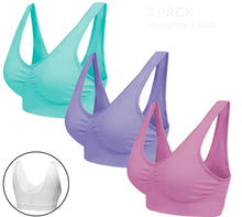 Load image into Gallery viewer, 3 Pack Seamless Comfort Bras