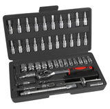 46x Portable 1/4" Socket Driver Set.