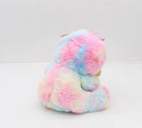 25cm Soft Plush Rainbow Pastel with Hoodie Dog or Bear