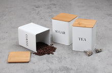 Load image into Gallery viewer, Set of 3 Airtight Tea Coffee &amp; Sugar Canisters